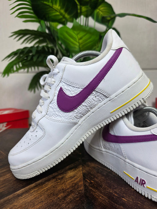 Nike Air Force 1 '07 Low Embossed Hoops Dark Obsidian maat 42