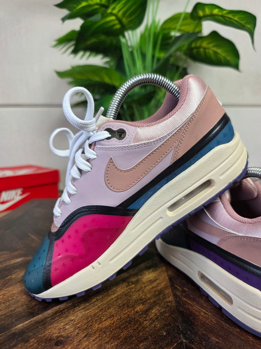 Nike Air Max 1 Premium Plum Fog Fossil Rose maat 38