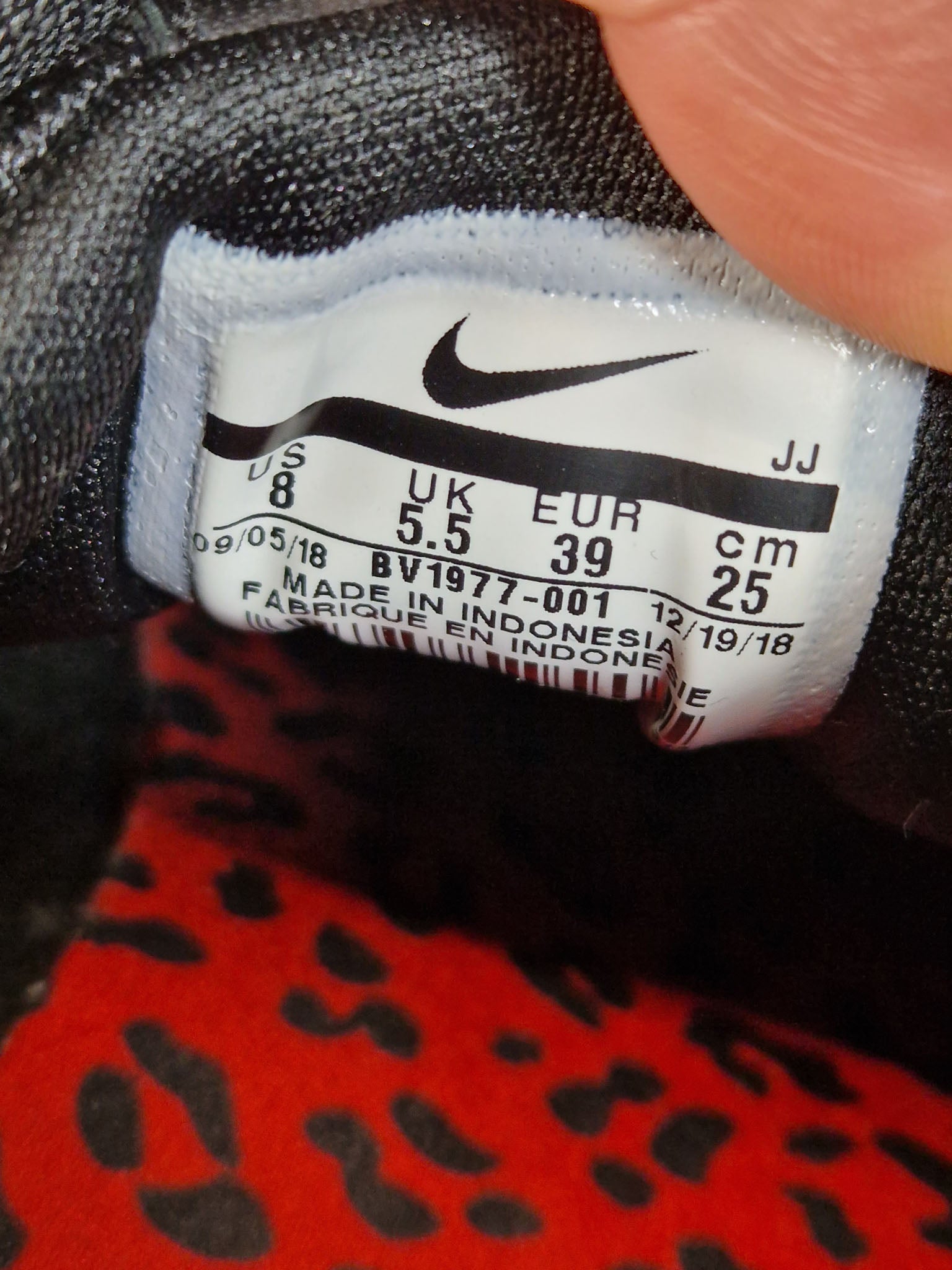 Nike Air Max 1 Black Leopard maat 39