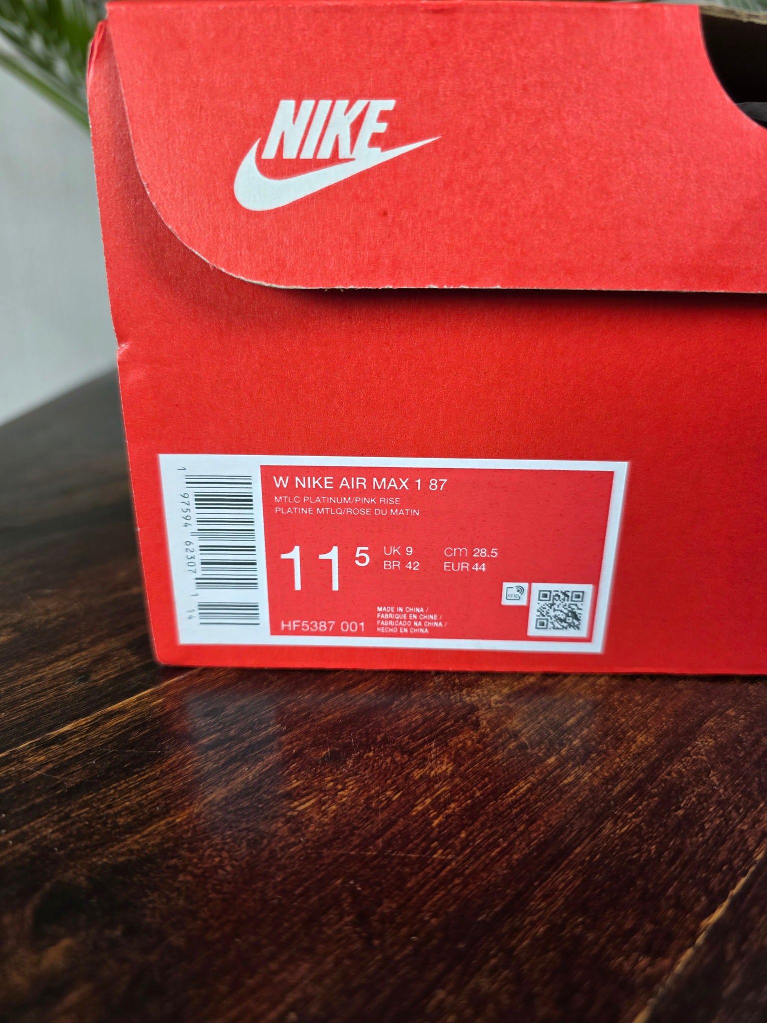 Nike Air Max 1 Pink Rise maat 44
