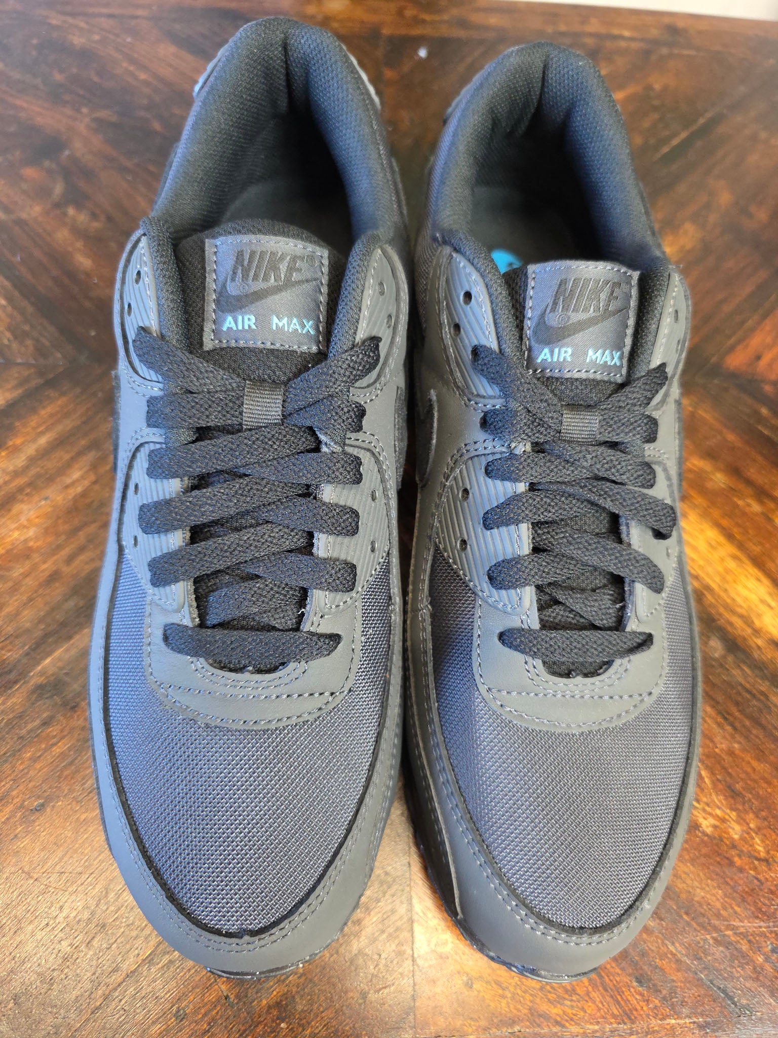 Nike Air Max 90 Dark Smoke Grey Laser Blue maat 46