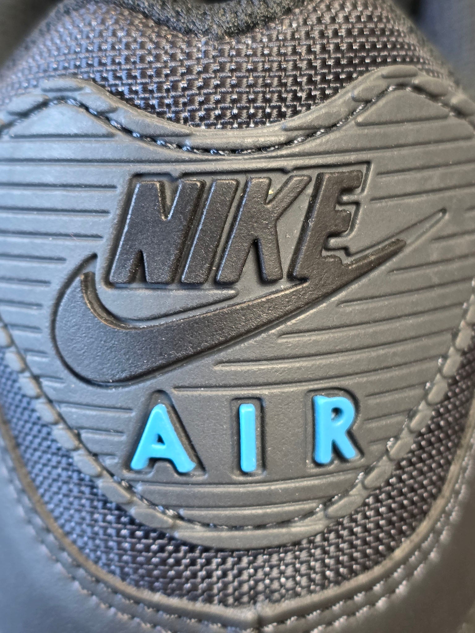 Nike Air Max 90 Dark Smoke Grey Laser Blue maat 46