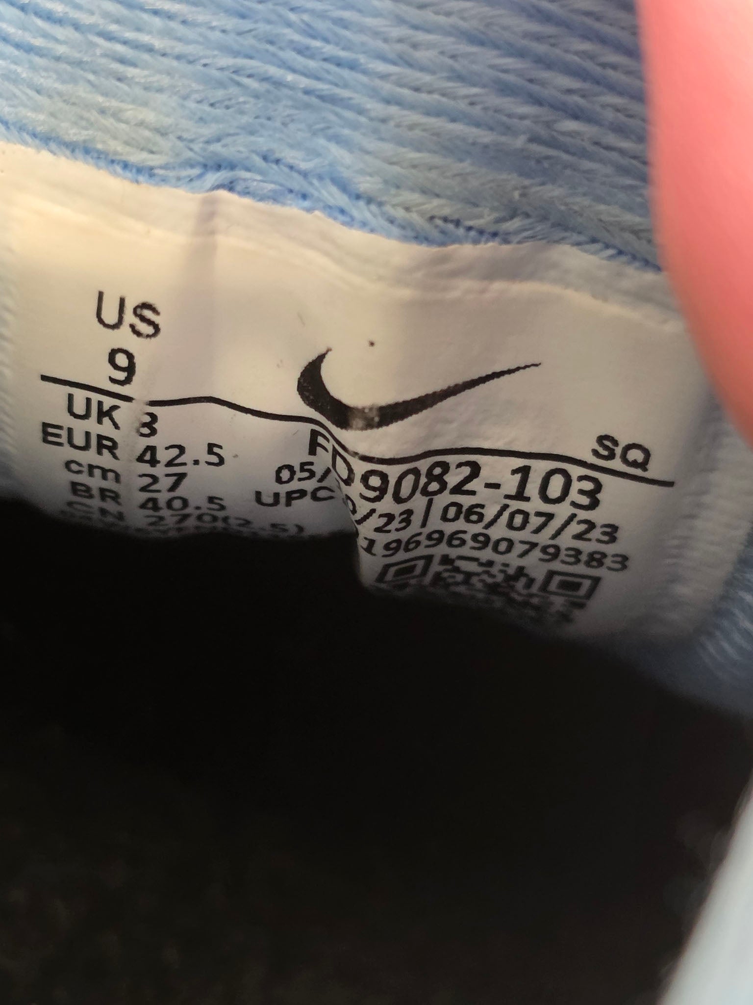 Nike Air Max 1 University Blue maat 42,5