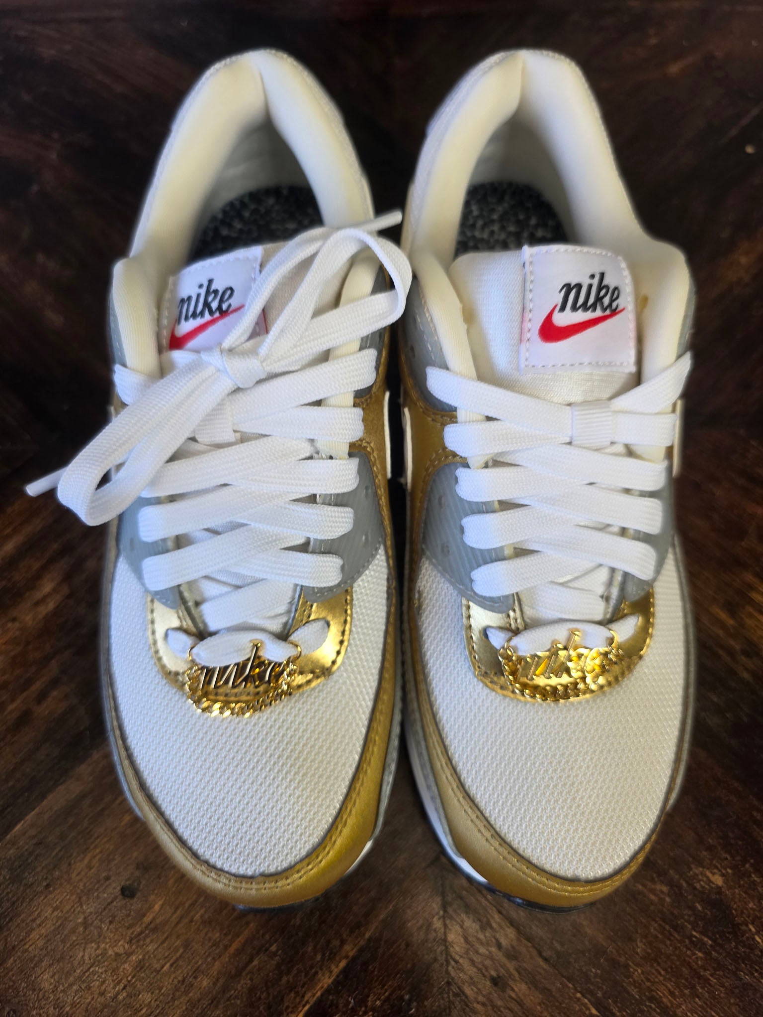Nike Air Max 90 White Metallic Gold maat 37,5