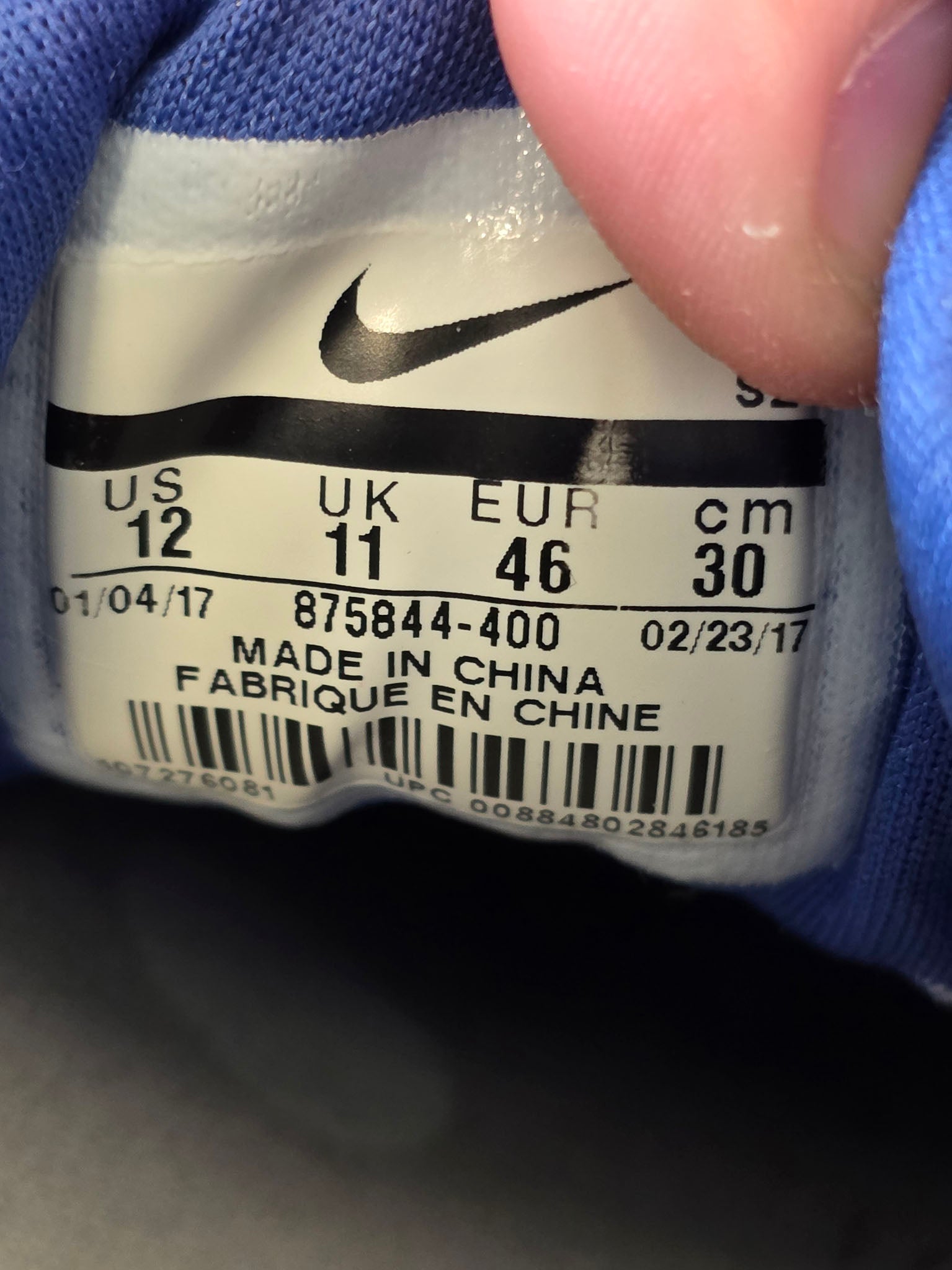 Nike Air Max 1 Tonal Blue maat 46