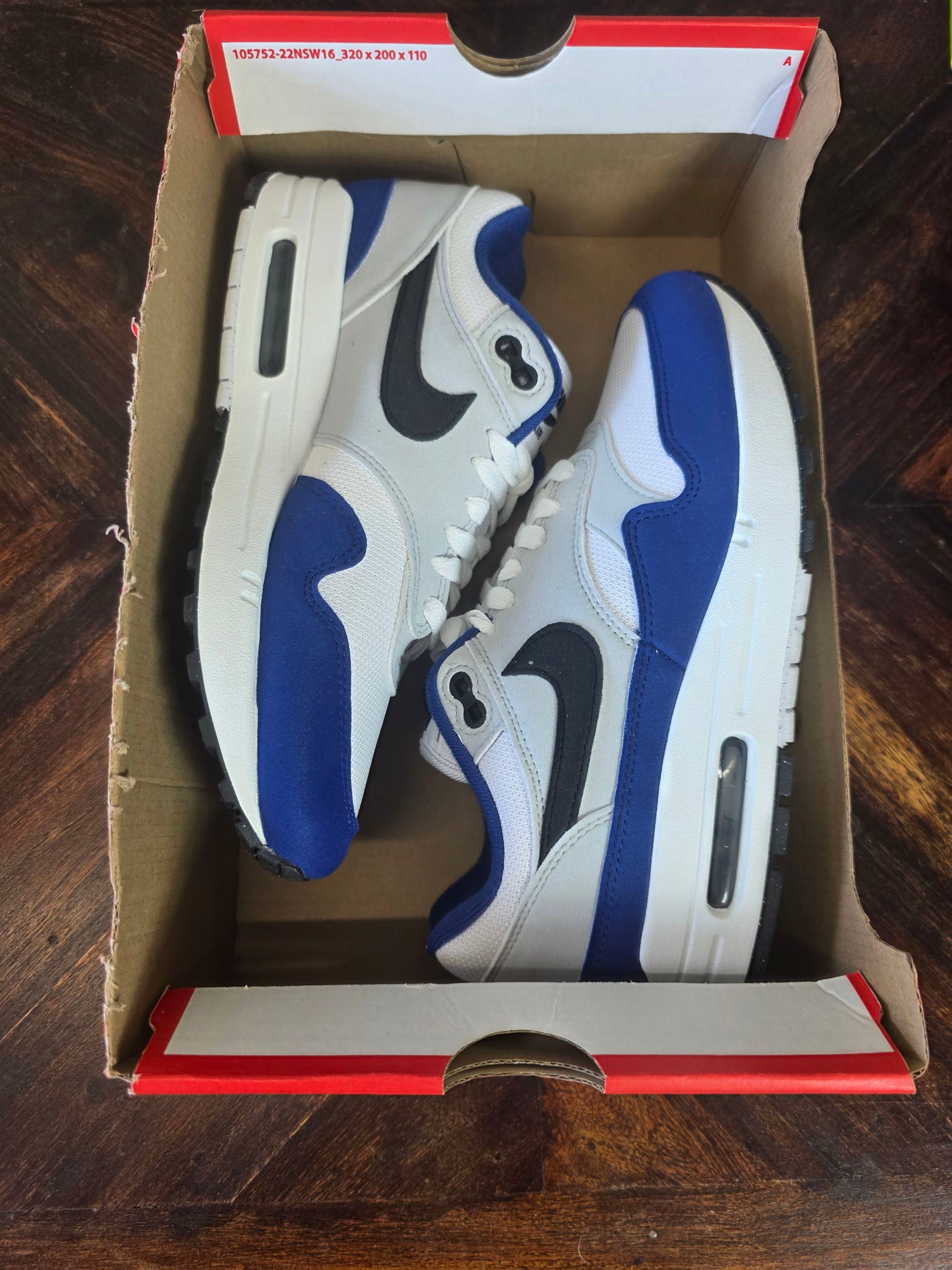 Nike Air Max 1 Deep Royal Blue maat 38,5