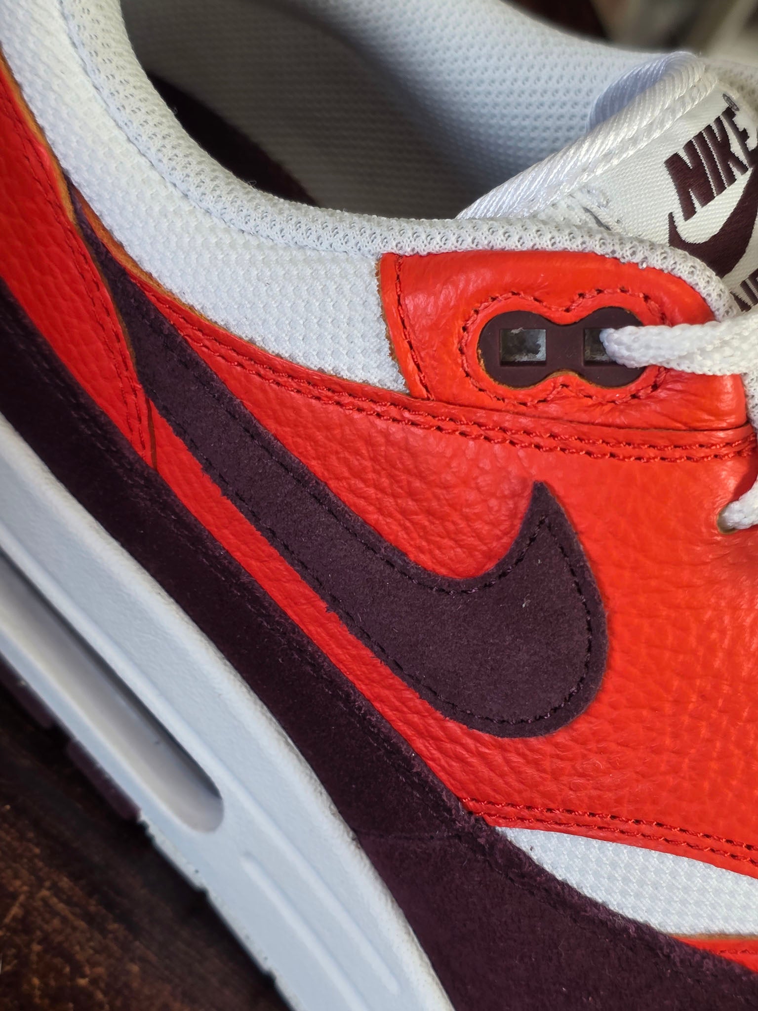 Nike Air Max 1 Burgundy Crush maat 46