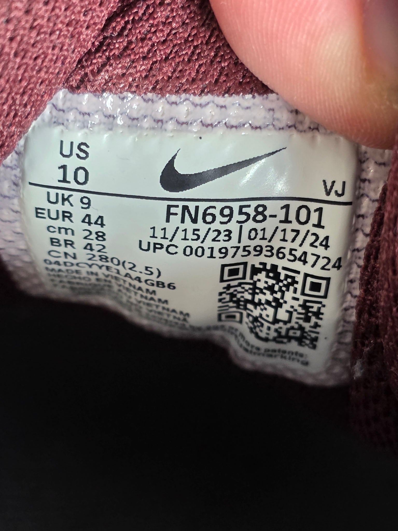Nike Air Max 90 Dark Team Red maat 44