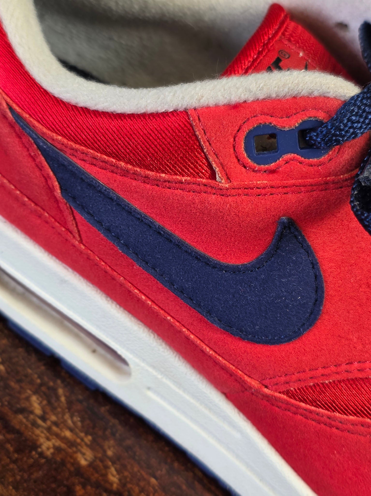 Nike Air Max 1 Red Blue maat 44