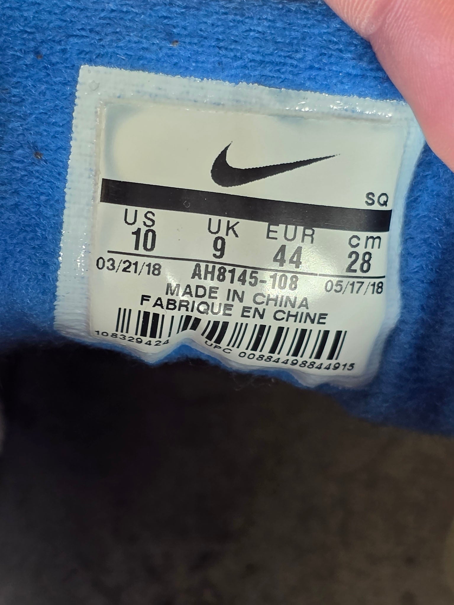 Nike Air Max 1 Signal Blue maat 44