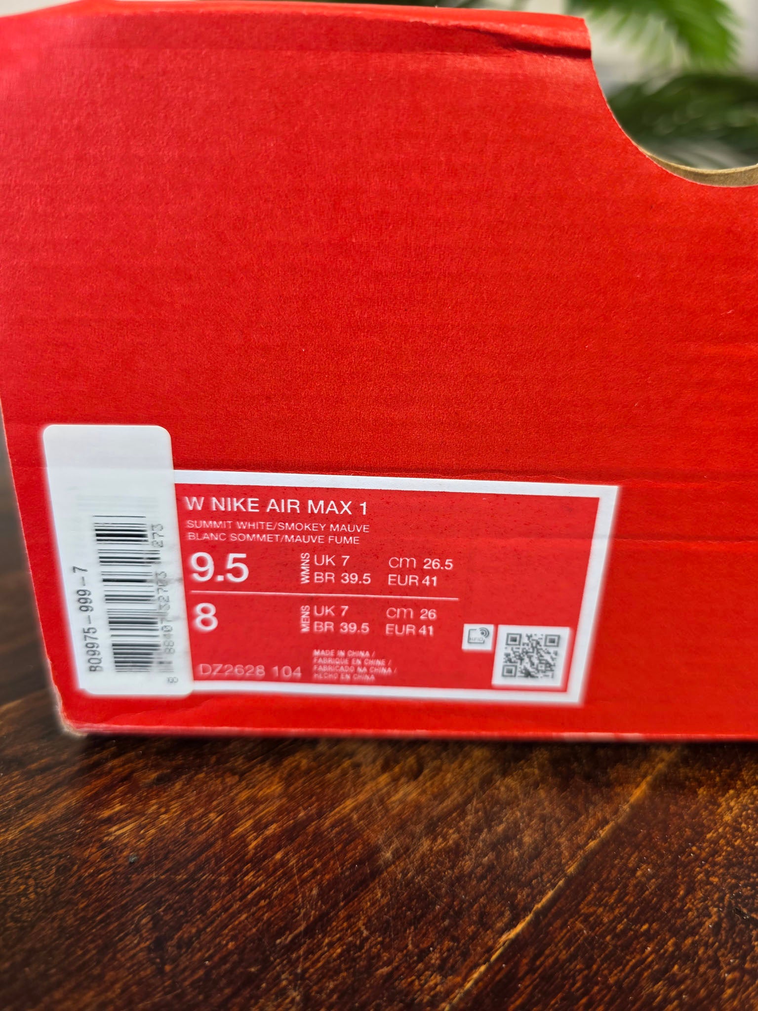 Nike Air Max 1 Smokey Mauve maat 41