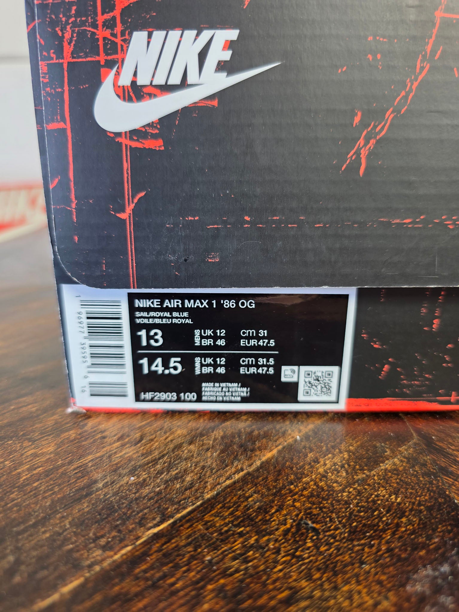 Nike Air Max 1 '86 Big Bubble Air Max Day maat 47,5