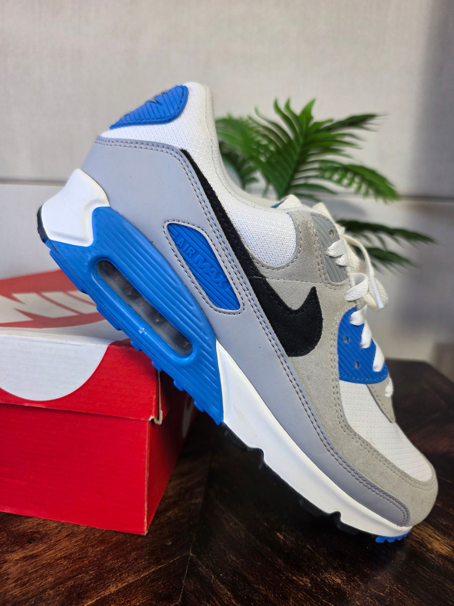 Nike Air Max 90 Pure Photo Platinum Blue maat 47