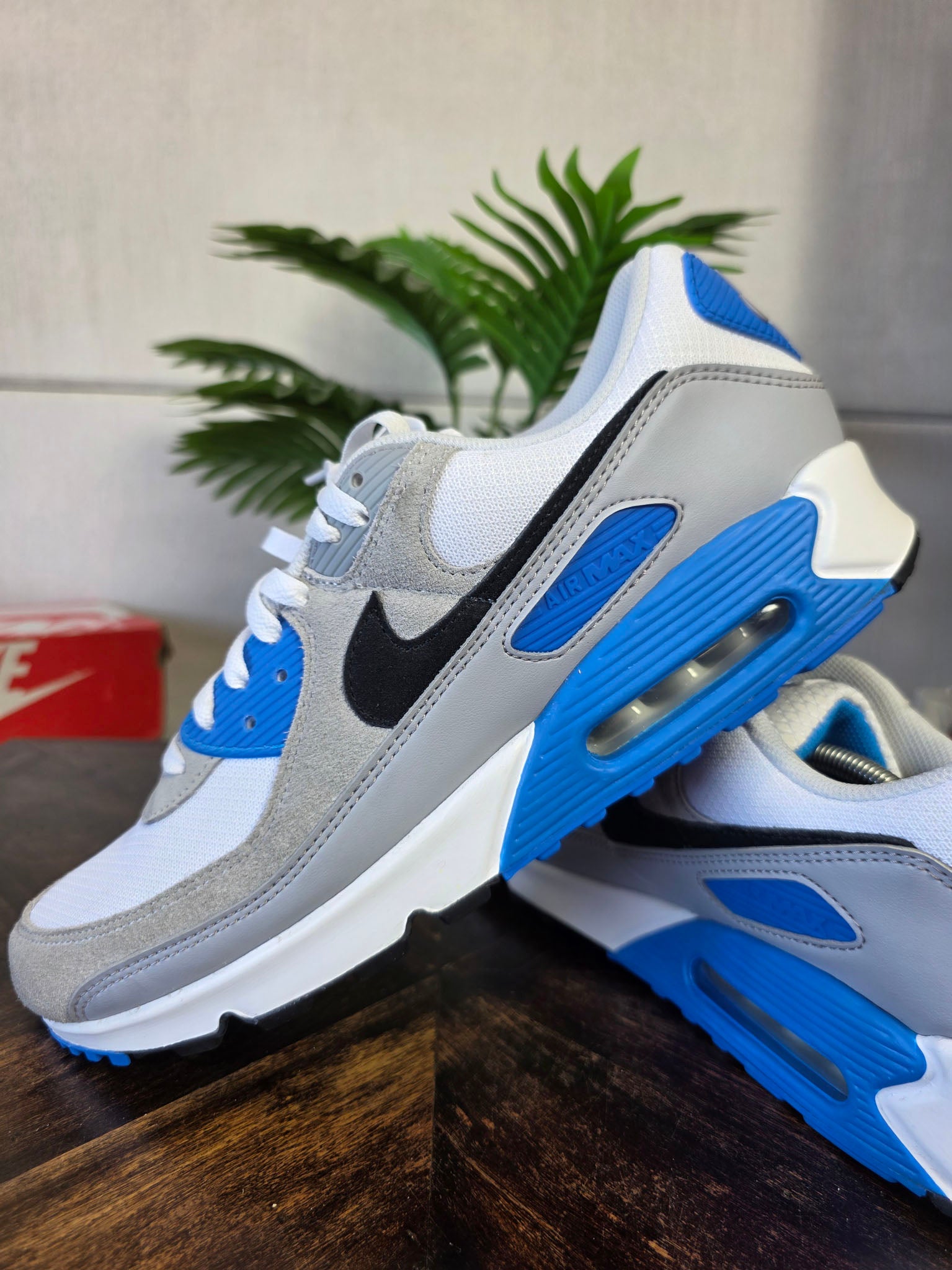 Nike Air Max 90 Pure Photo Platinum Blue maat 47