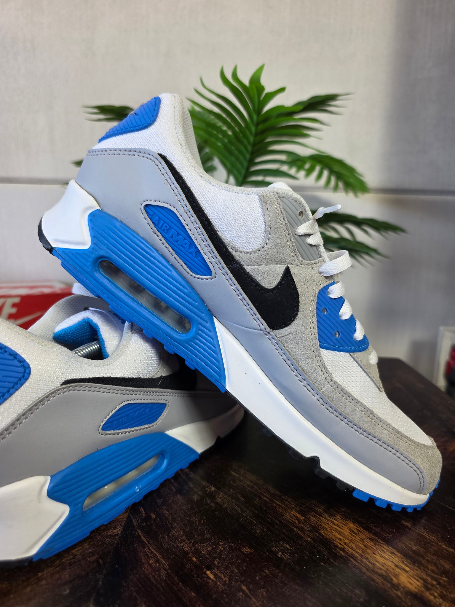 Nike Air Max 90 Pure Photo Platinum Blue maat 47