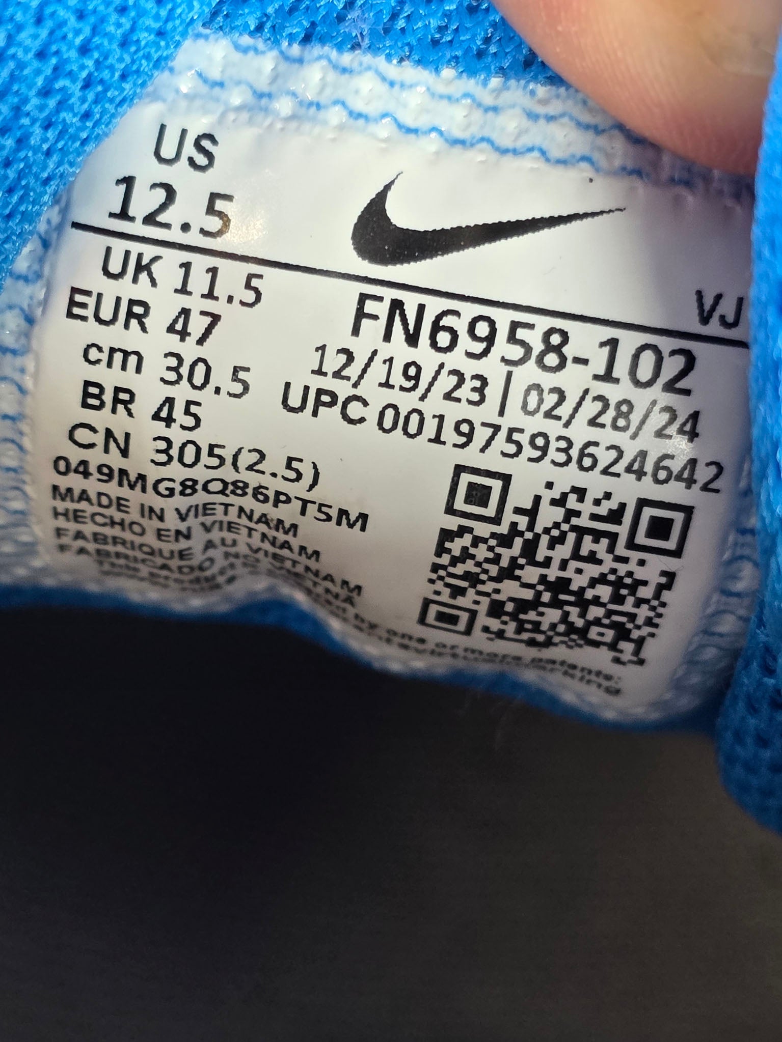 Nike Air Max 90 Pure Photo Platinum Blue maat 47