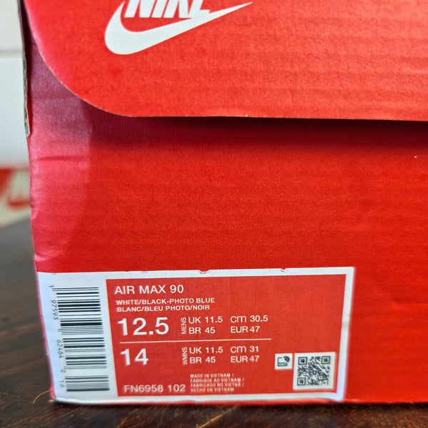 Nike Air Max 90 Pure Photo Platinum Blue maat 47