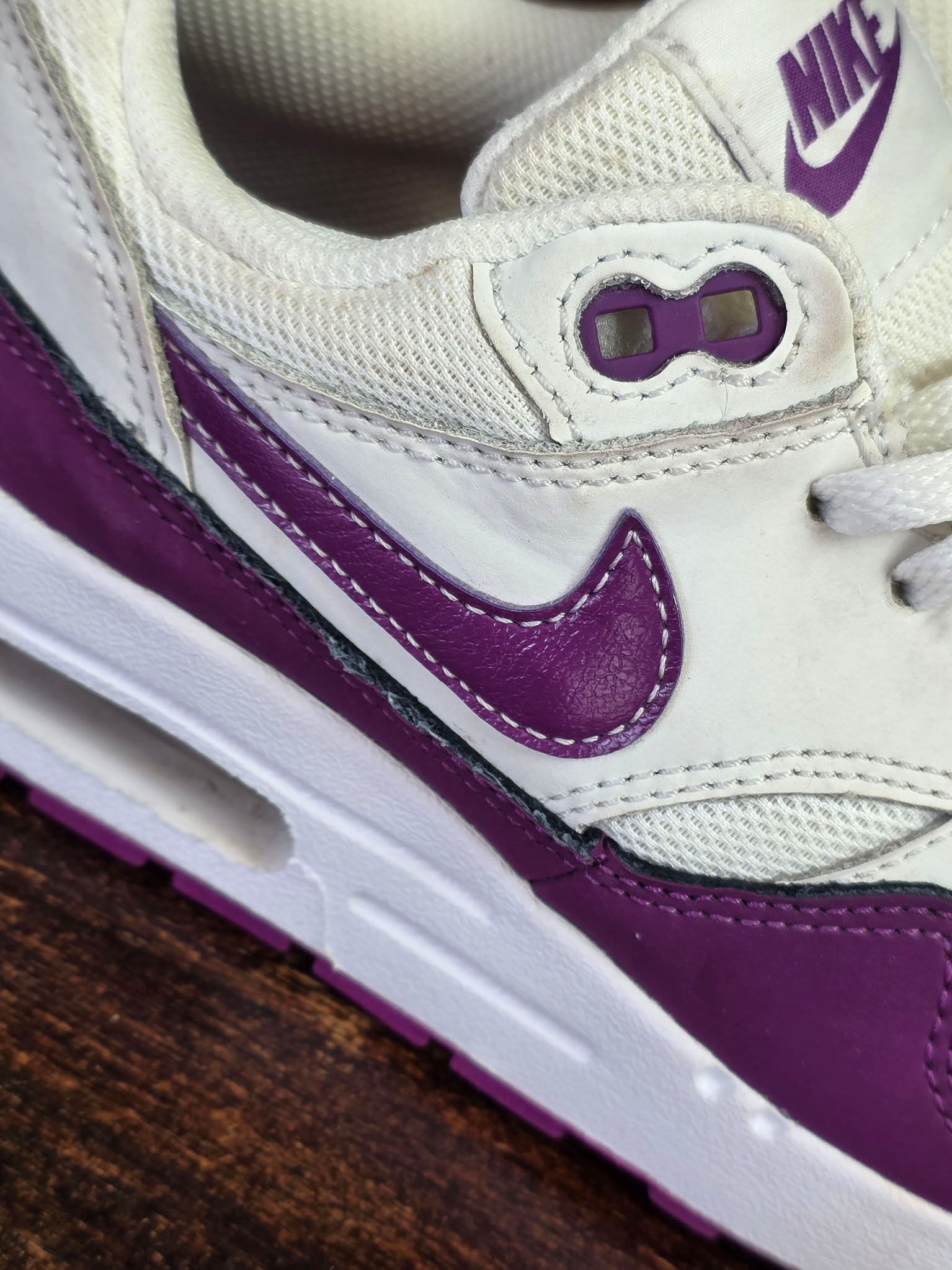 Nike Air Max 1 GS White Viotech maat 36