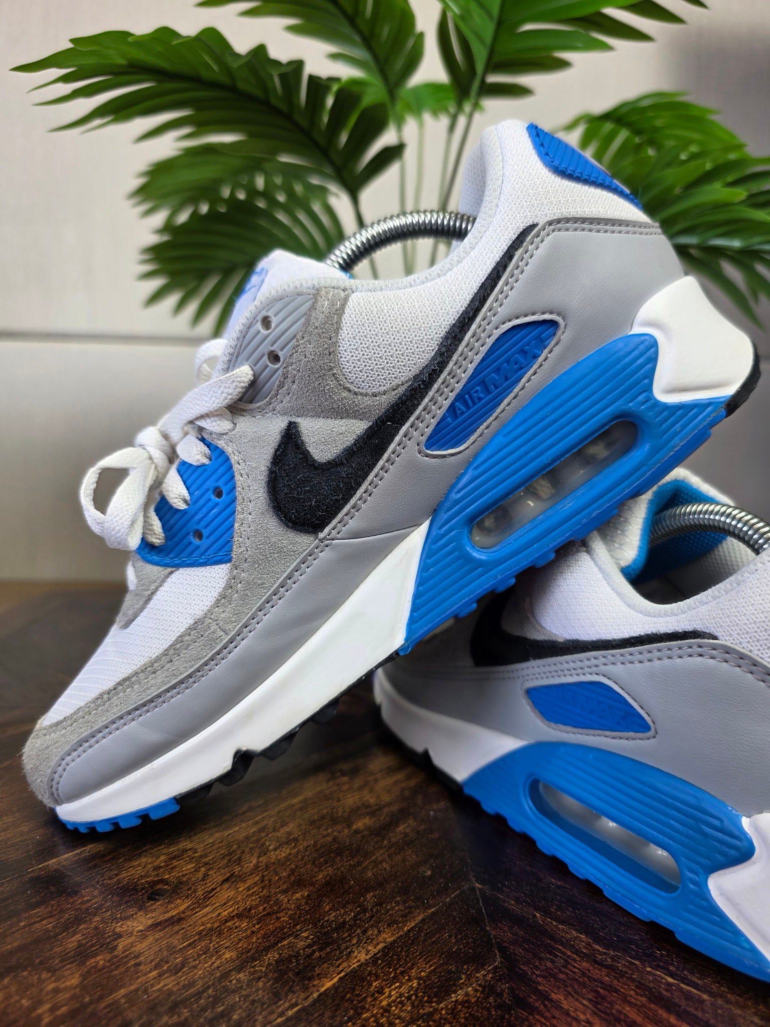 Nike Air Max 90 Pure Platinum Photo Blue maat 43