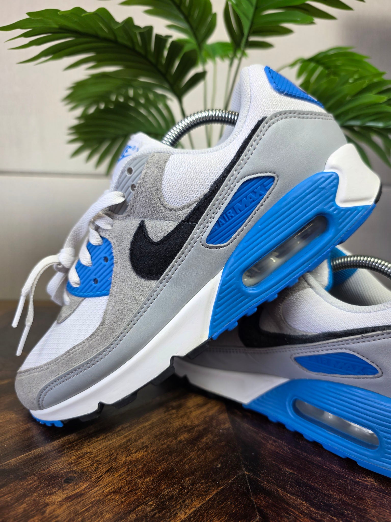 Nike Air Max 90 Pure Platinum Photo Blue maat 43