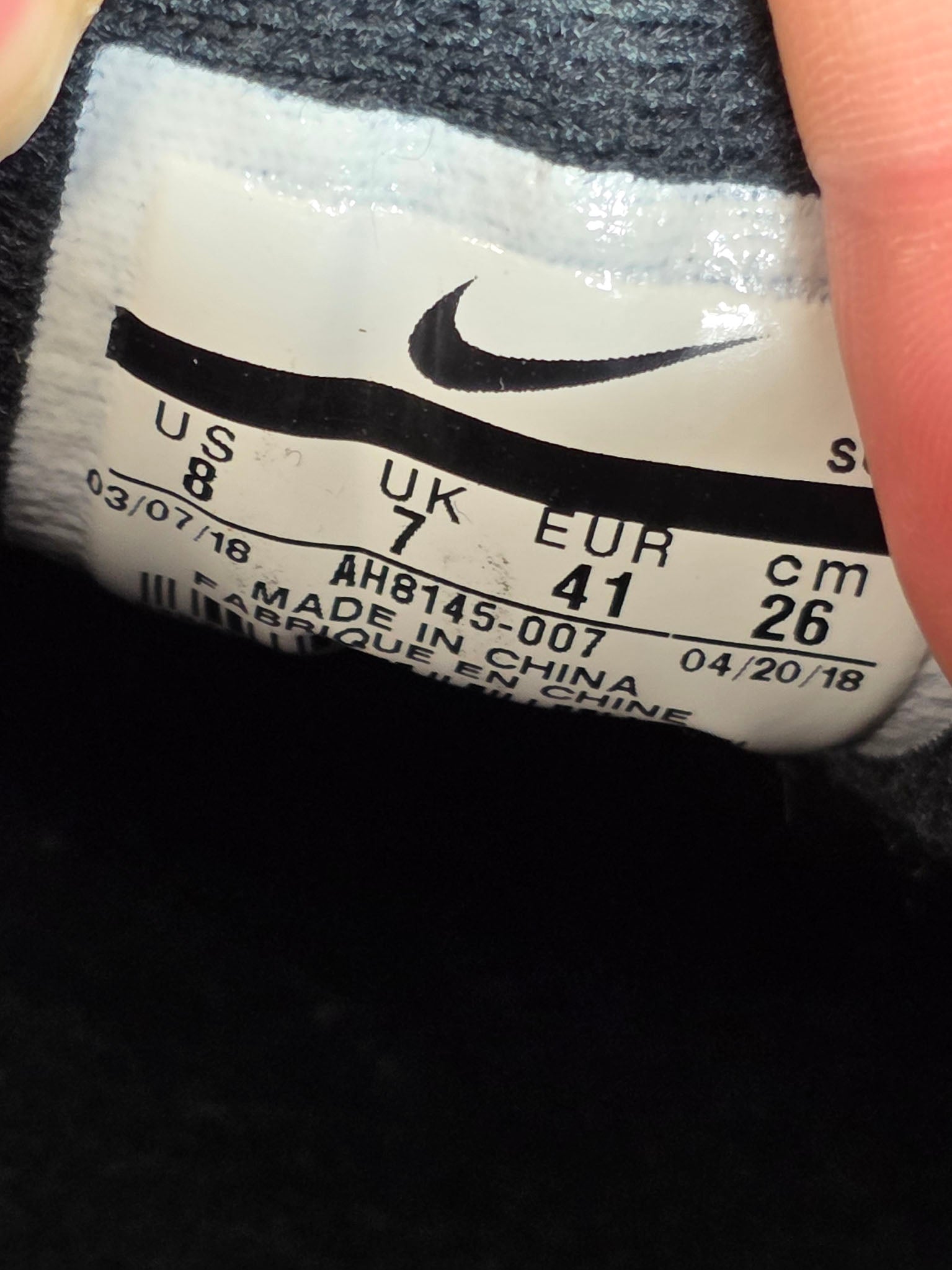 Nike Air Max 1 Black Gum maat 41