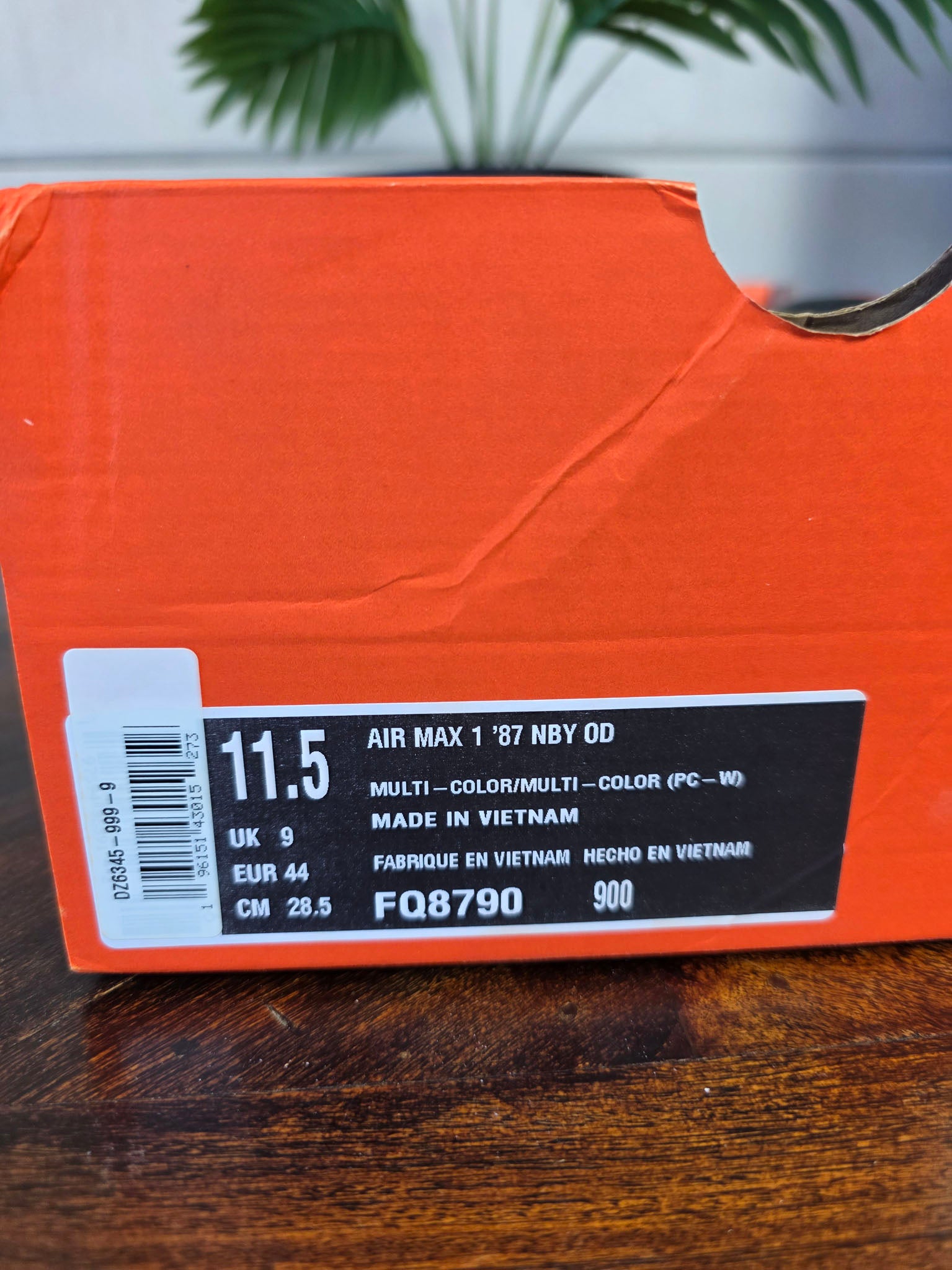 Nike Air Max 1 Black Red maat 44