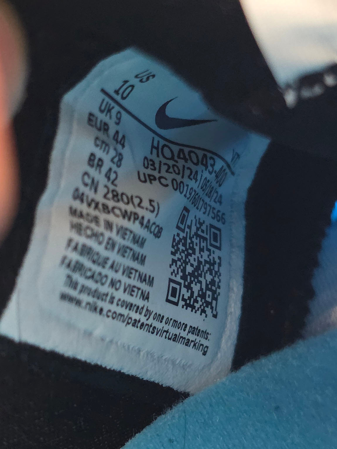 Nike Air 180 Baltic Blue maat 44