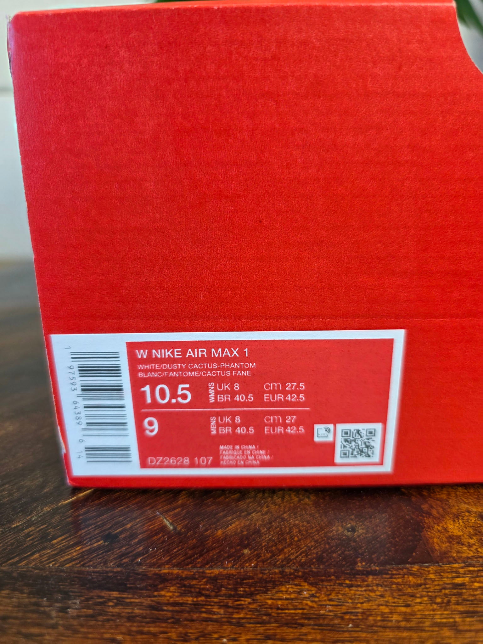 Nike Air Max 1 Dusty Cactus maat 42,5