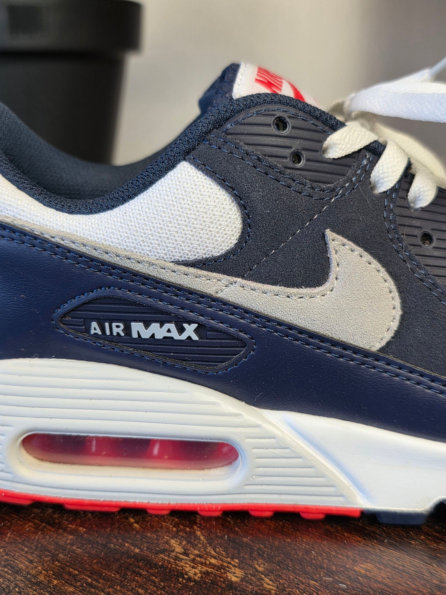 Nike Air Max 90 Navy Crimson maat 44,5