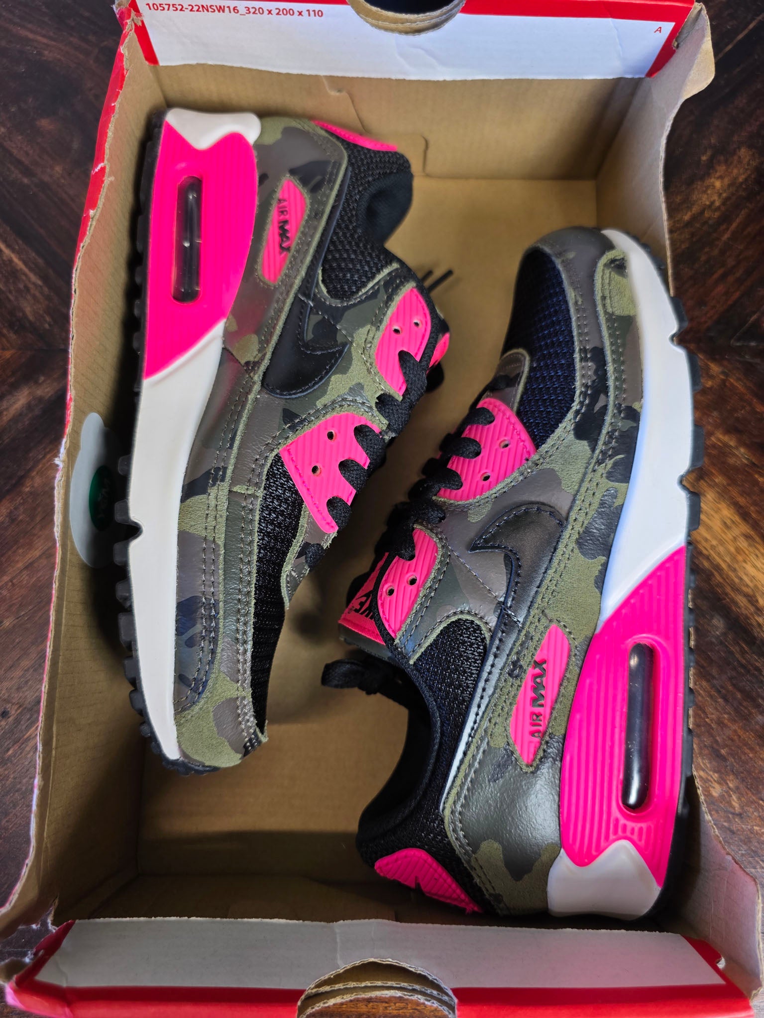 Nike Air Max 90 Camo Pack Hyper Pink maat 38,5