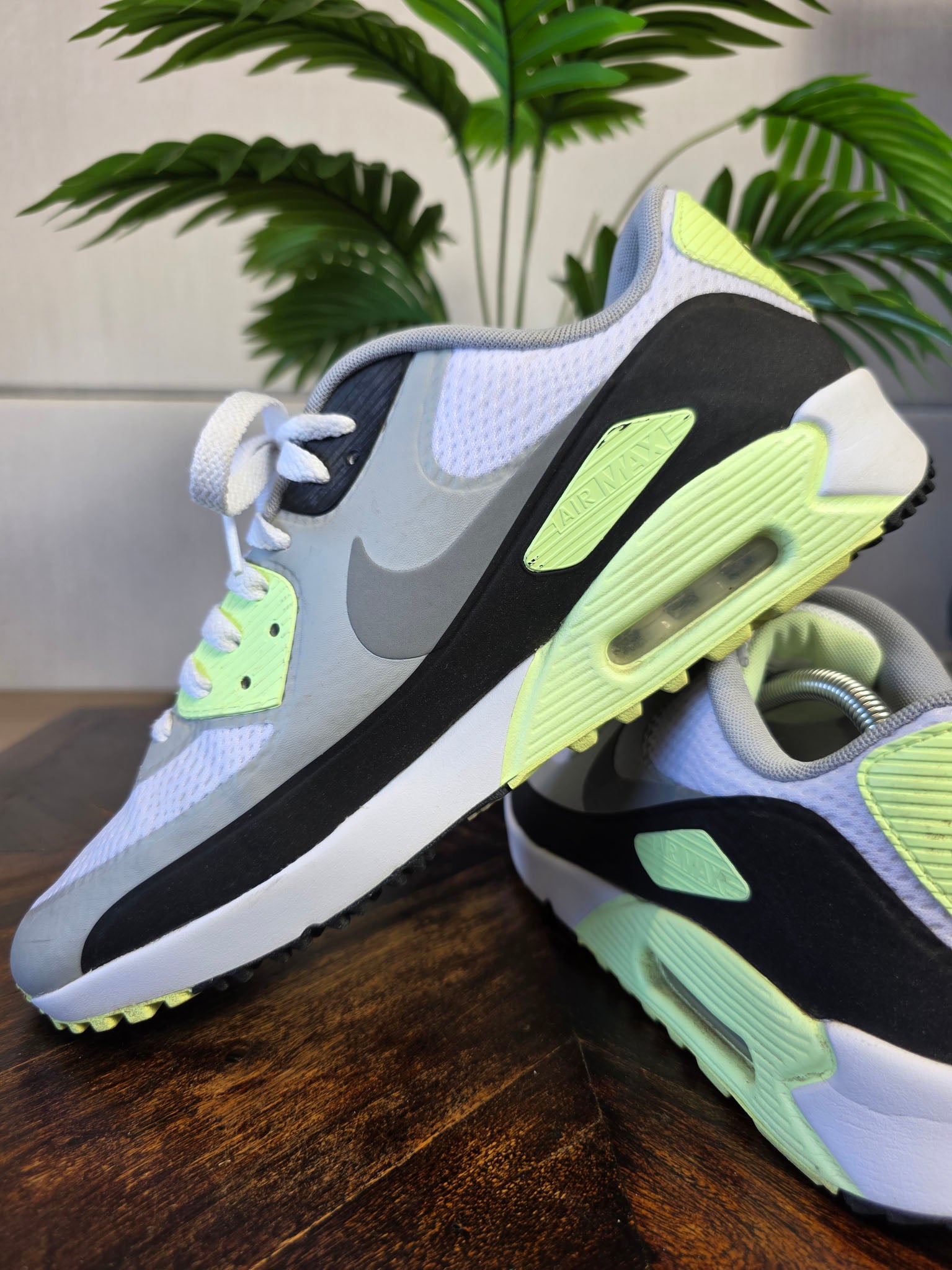 Nike Air Max 90 Golf White Particle Grey Barely Volt maat 45