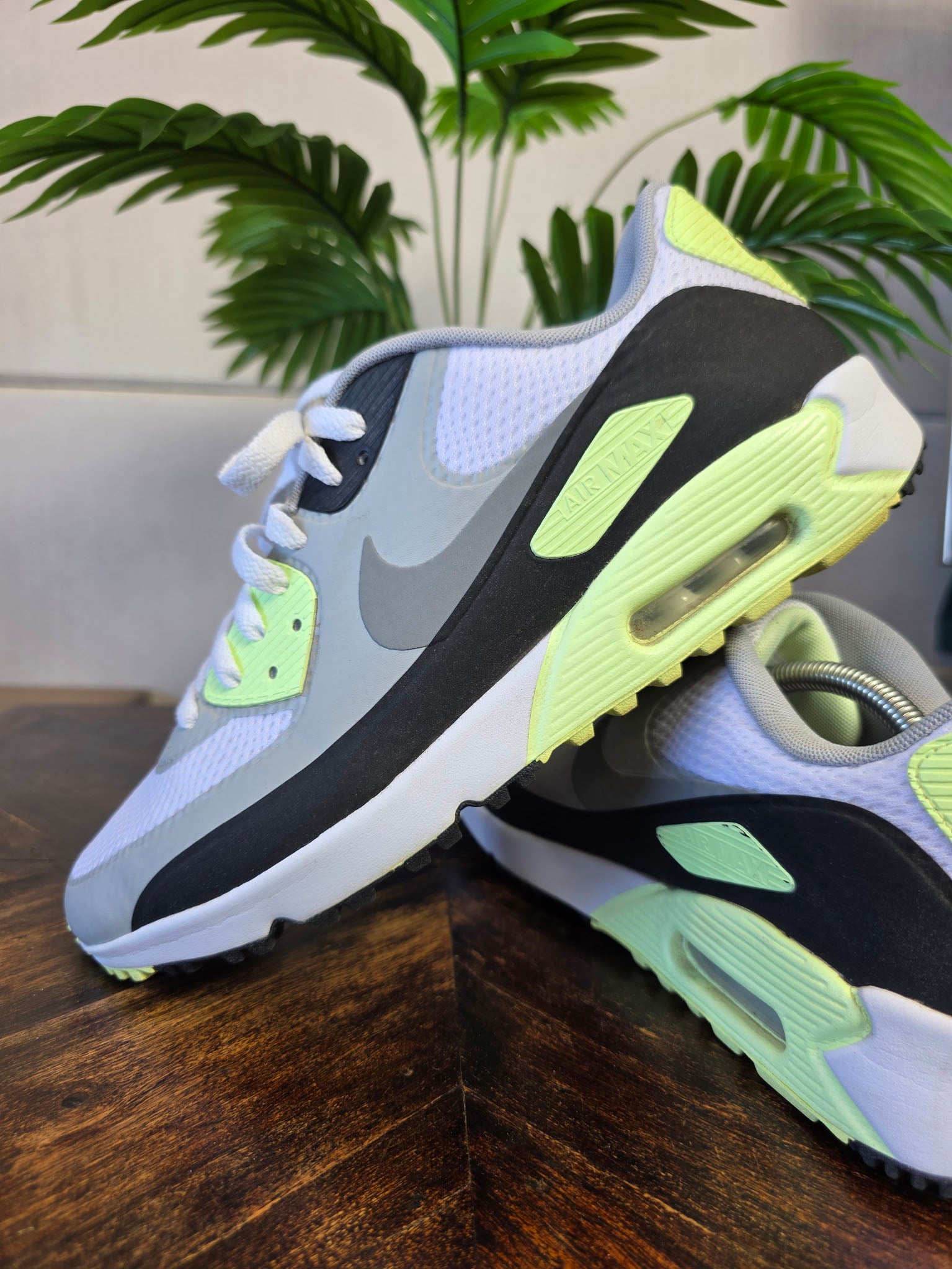 Nike Air Max 90 Golf White Particle Grey Barely Volt maat 45
