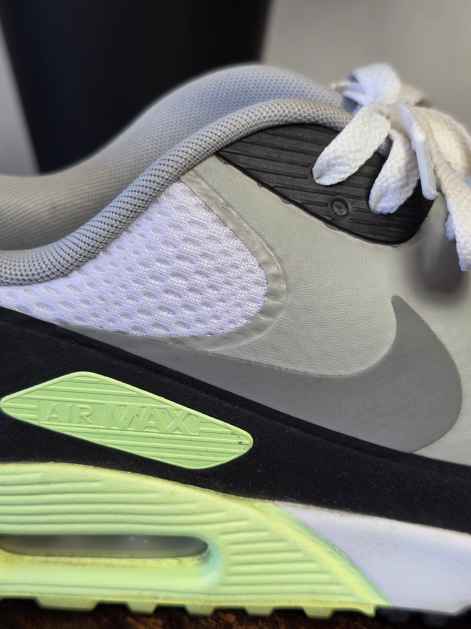 Nike Air Max 90 Golf White Particle Grey Barely Volt maat 45