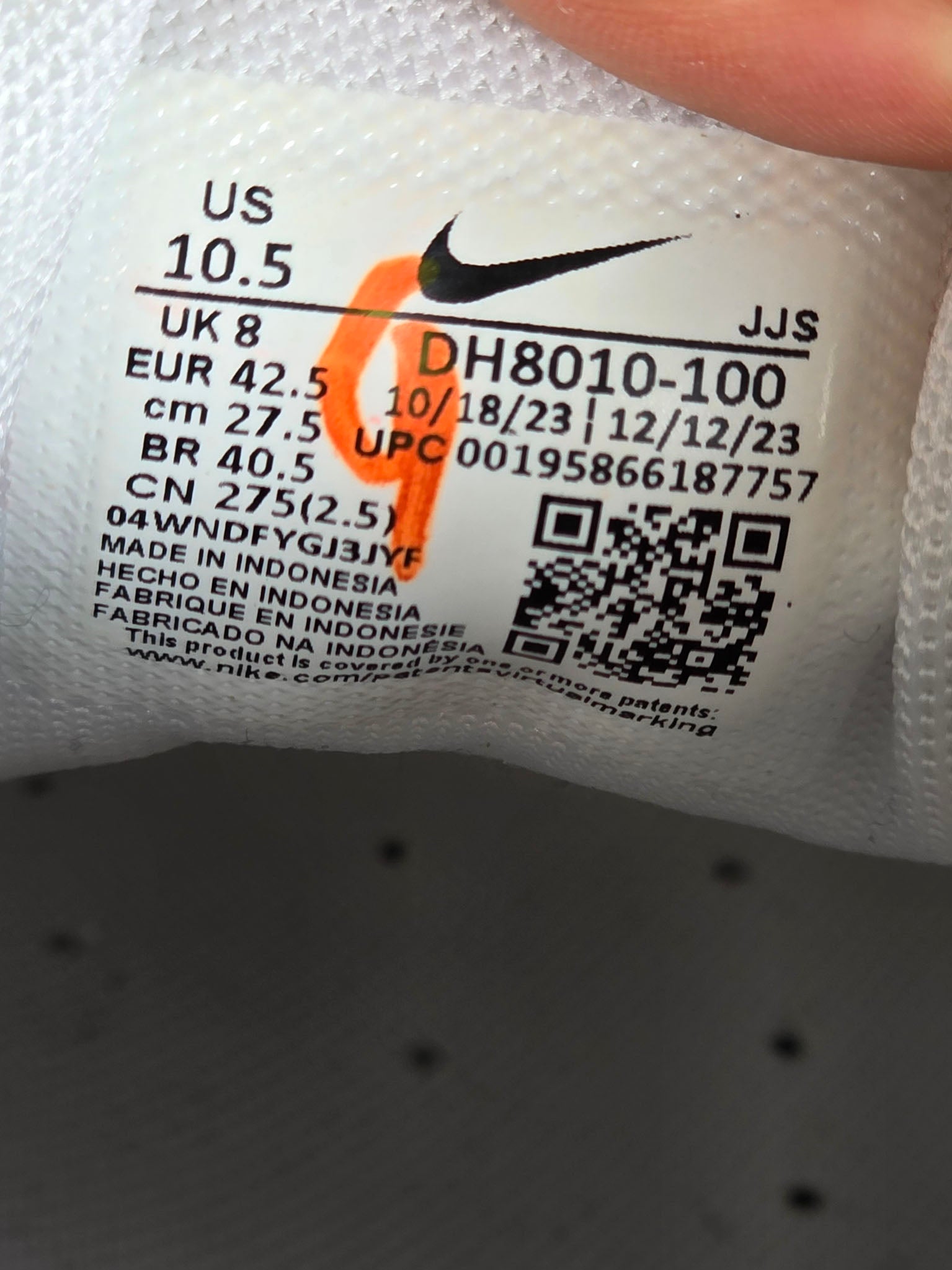 Nike Air Max 90 Triple White maat 42,5