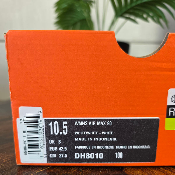 Nike Air Max 90 Triple White maat 42,5