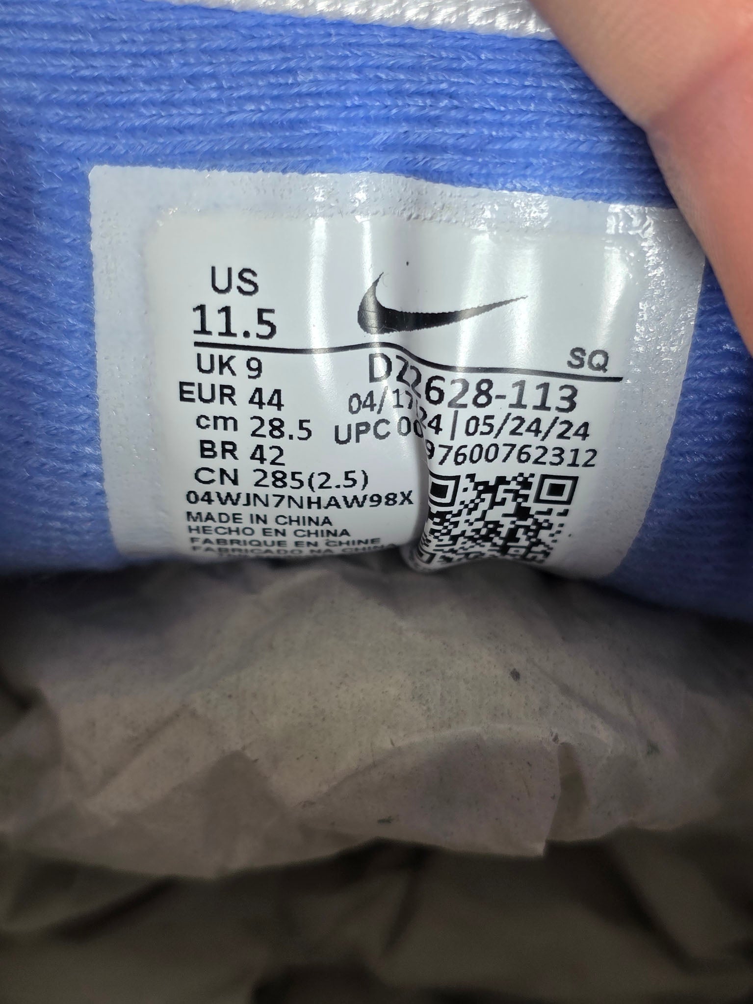 Nike Air Max 1 Royal Pulse maat 44