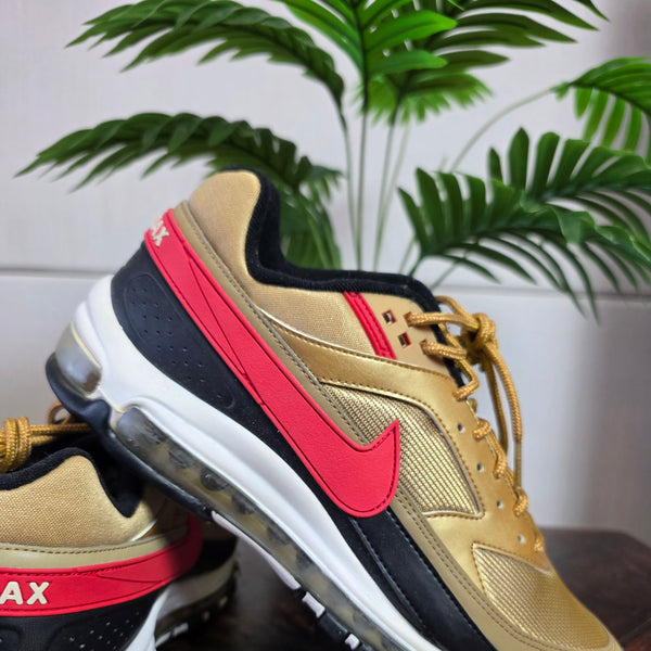 Nike Air Max 97 BW Metallic Gold University Red maat 44