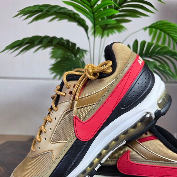 Nike Air Max 97 BW Metallic Gold University Red maat 44