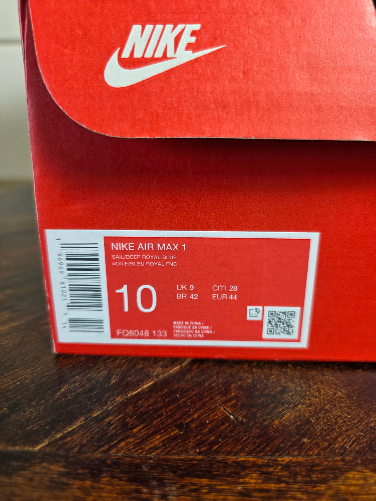 Nike Air Max 1 Athlethic Department Deep Royal Blue maat 44