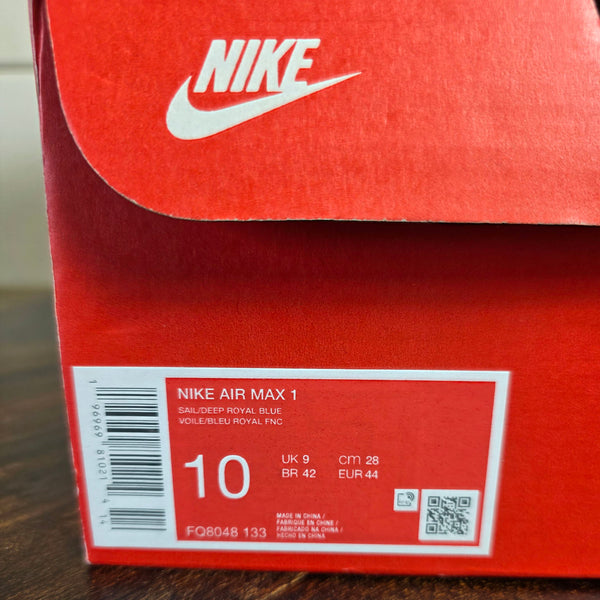 Nike Air Max 1 Athlethic Department Deep Royal Blue maat 44