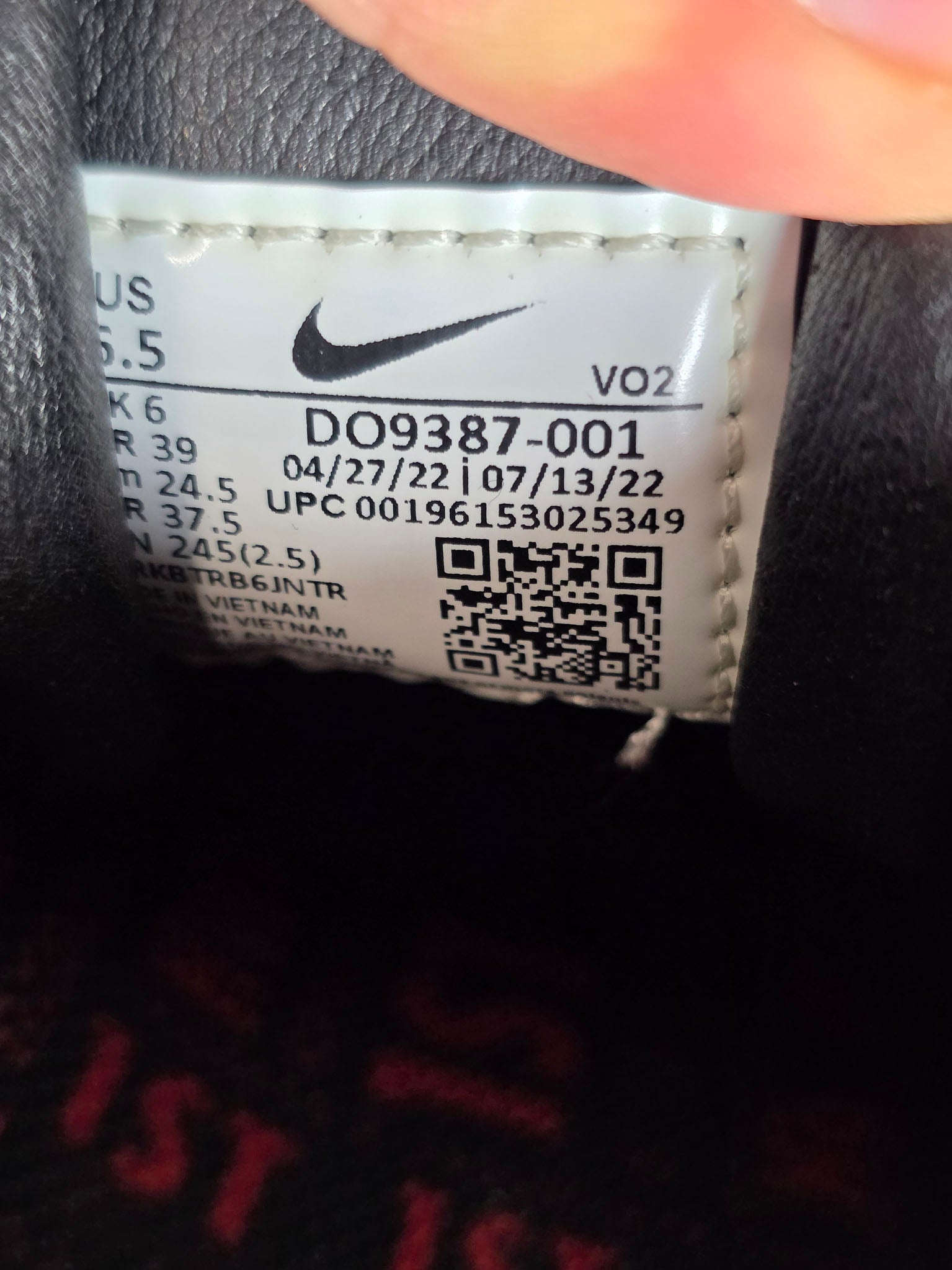 Nike Metcon 8 MF Mat Fraser Black Red maat 39