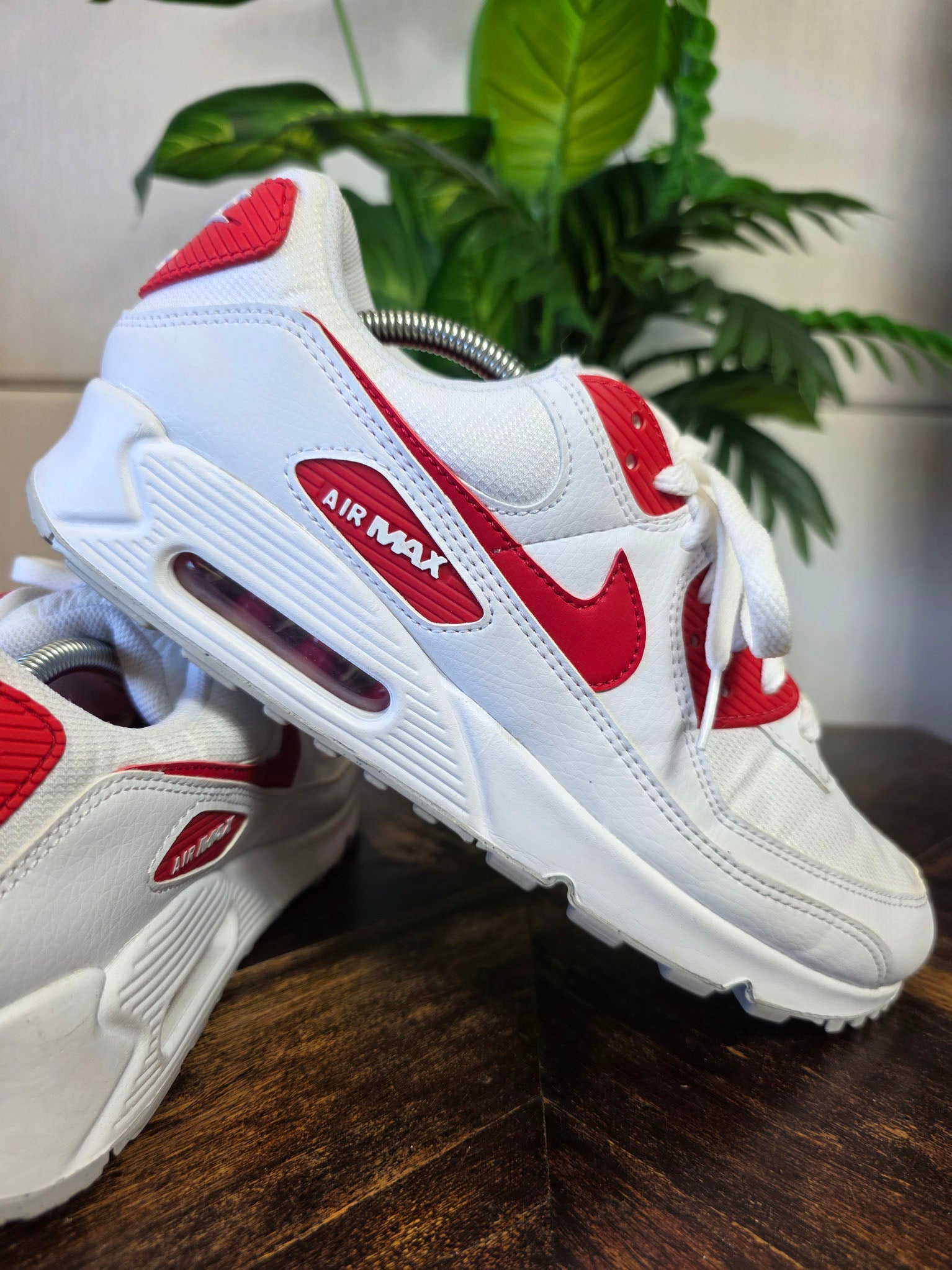 Nike Air Max 90 White University Red maat 45