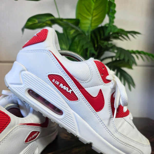Nike Air Max 90 White University Red maat 45