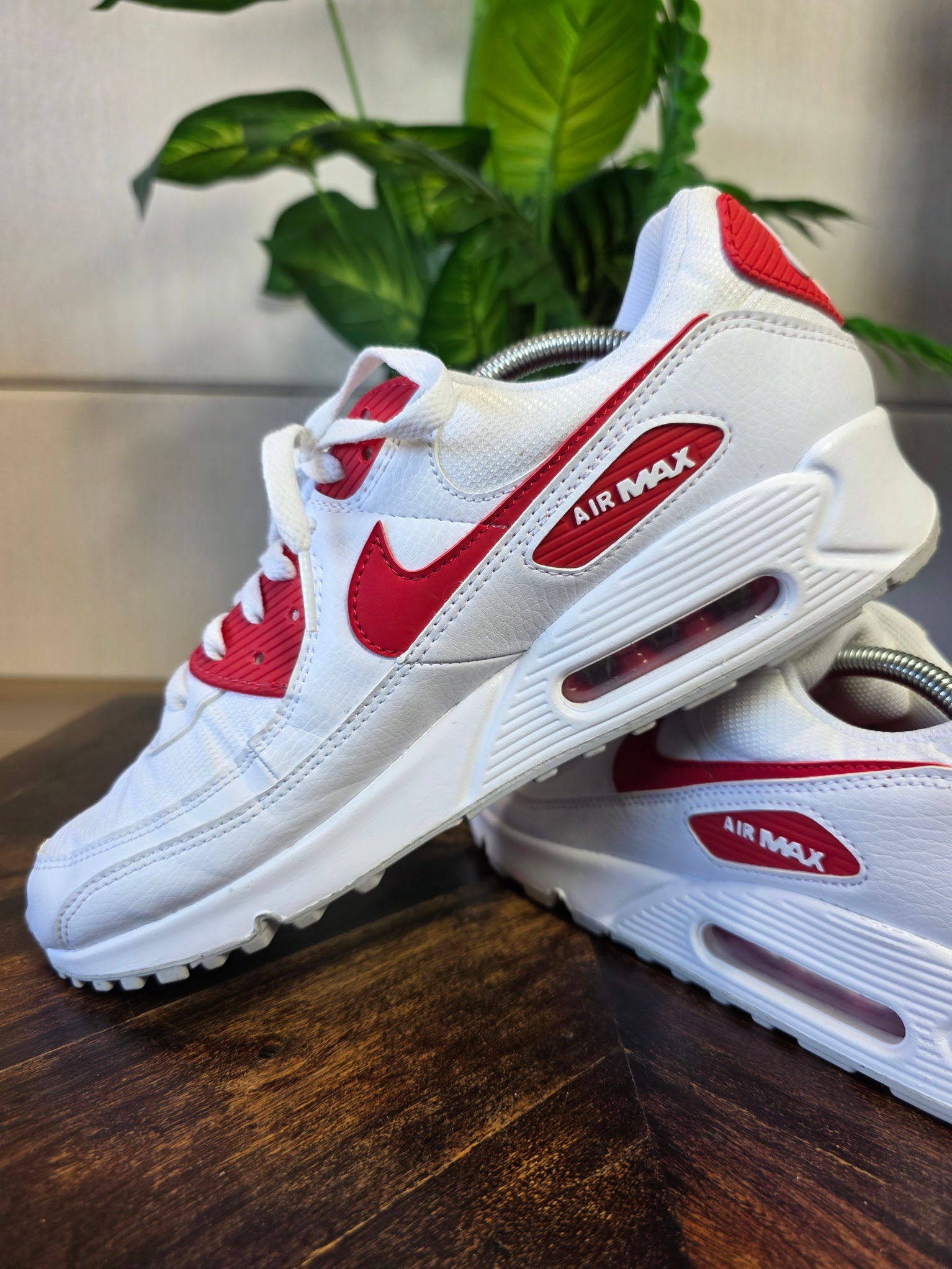 Nike Air Max 90 White University Red maat 45