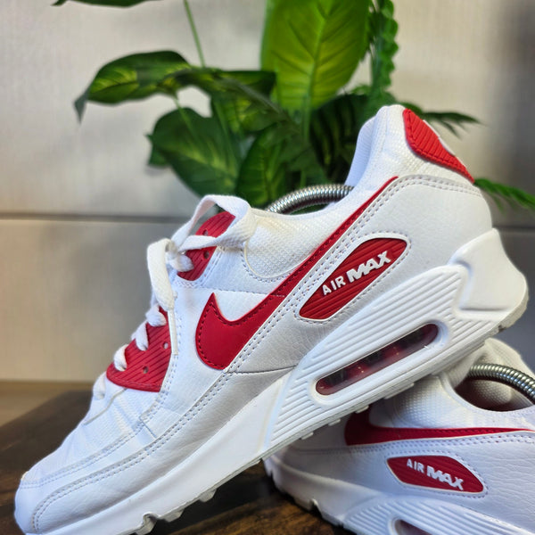 Nike Air Max 90 White University Red maat 45