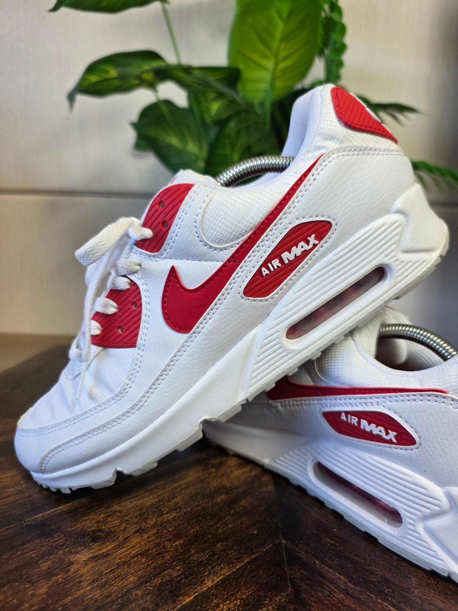 Nike Air Max 90 White University Red maat 45