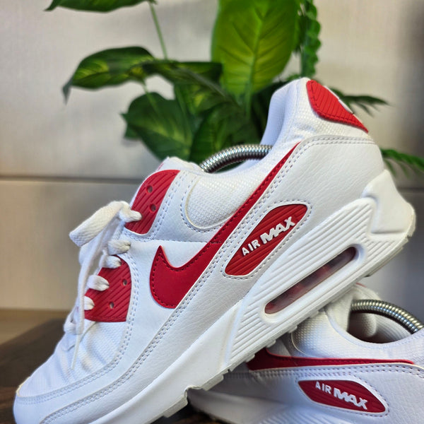 Nike Air Max 90 White University Red maat 45