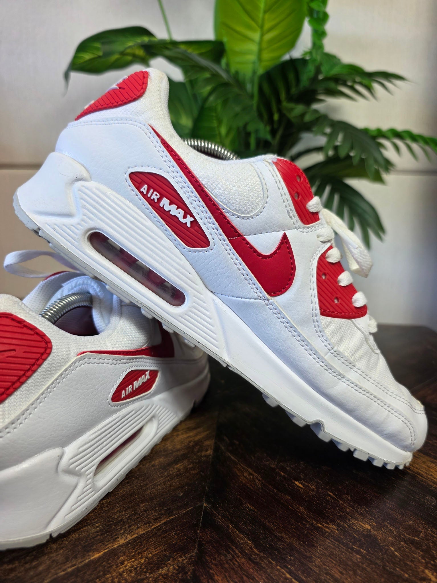 Nike Air Max 90 White University Red maat 45