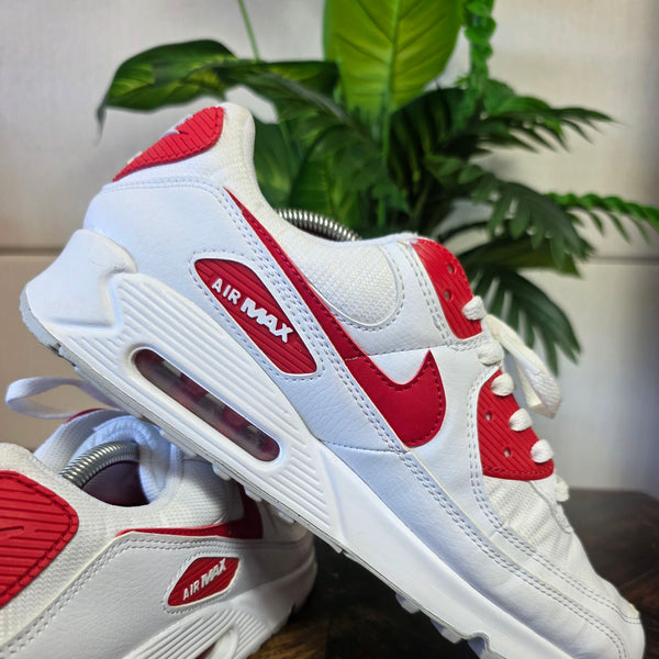 Nike Air Max 90 White University Red maat 45