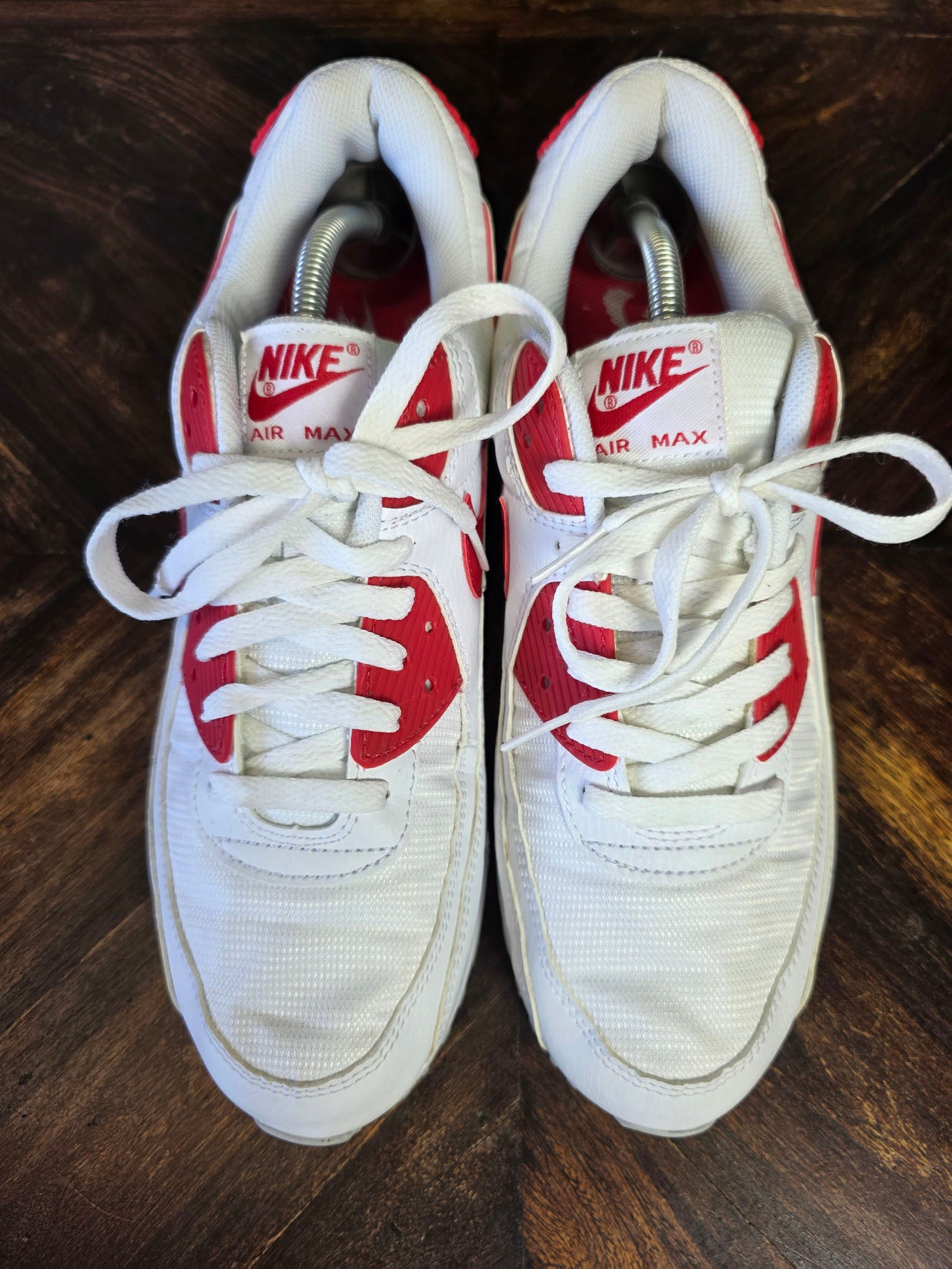 Nike Air Max 90 White University Red maat 45